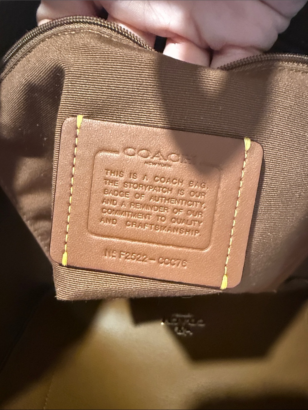 Coach Hadley Turnlock Tote Bag in suede - Picture 11 of 11